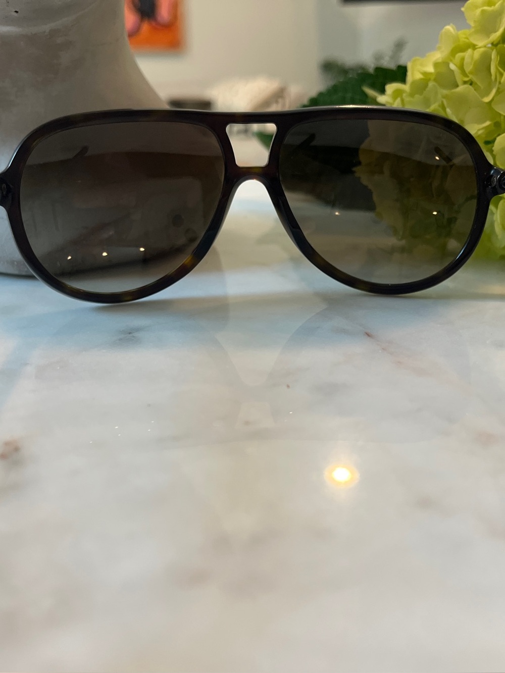 Burberry Tortoiseshell Aviator Sunglasses - Picture 6 of 11